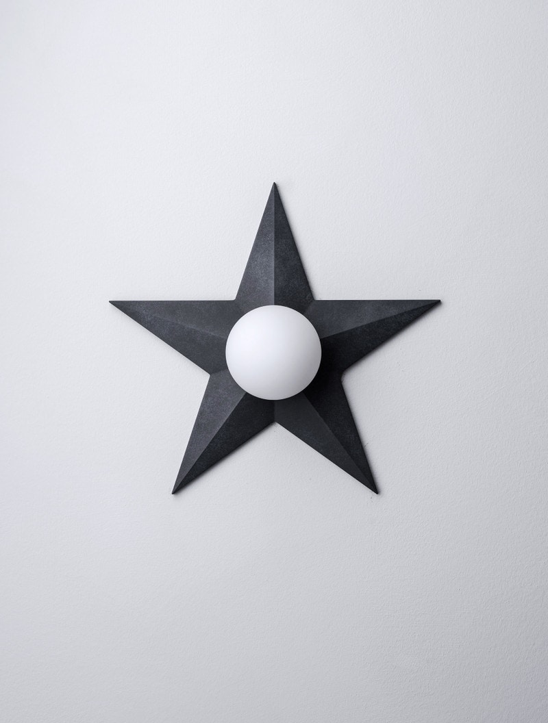 Star Mini Orb shown in Slate, Matte Glass
